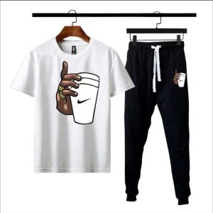 Men's Printed Tracksuit (Coffe Cup)