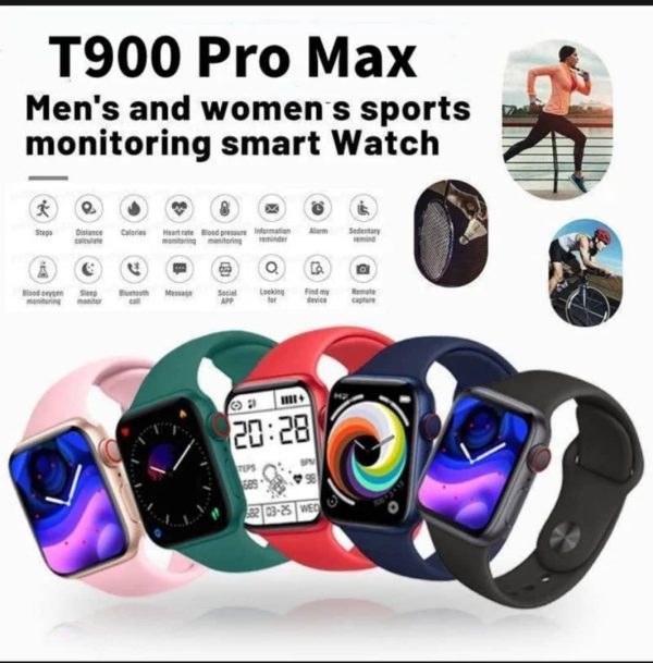 Stylish Smart Watch Colours Red Black Blue - Image 5