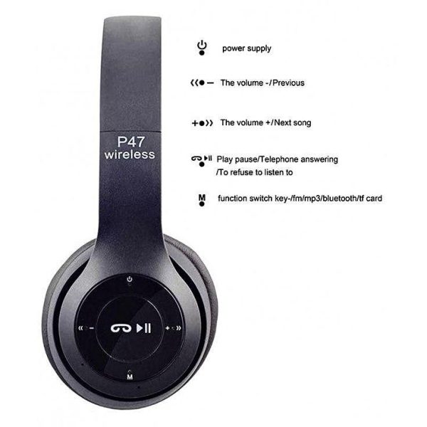 Stereo Black Colour Head Phones - Image 2