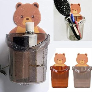 Durable multi coloured toothbrush holder