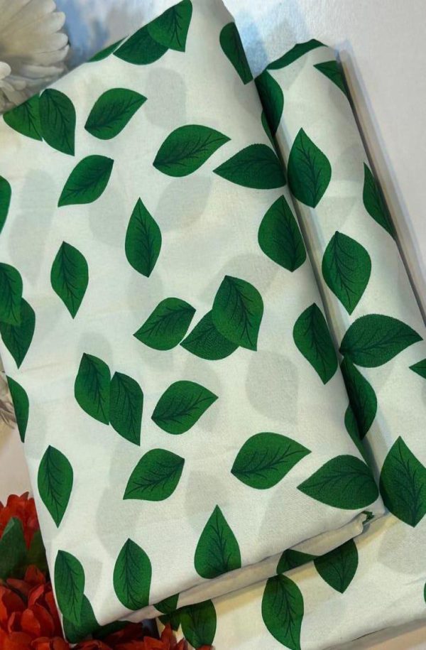 2 Pcs Women's Unstitched Printed Suit - Image 4